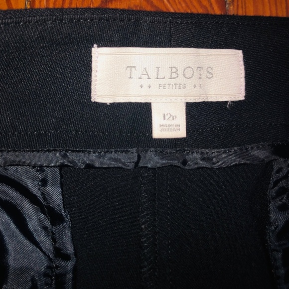 Talbots Black Trousers Size 12P - Picture 5 of 5